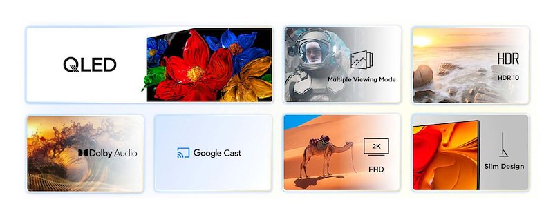 TCL Smart TV QLED 32" 32s59k Metallico