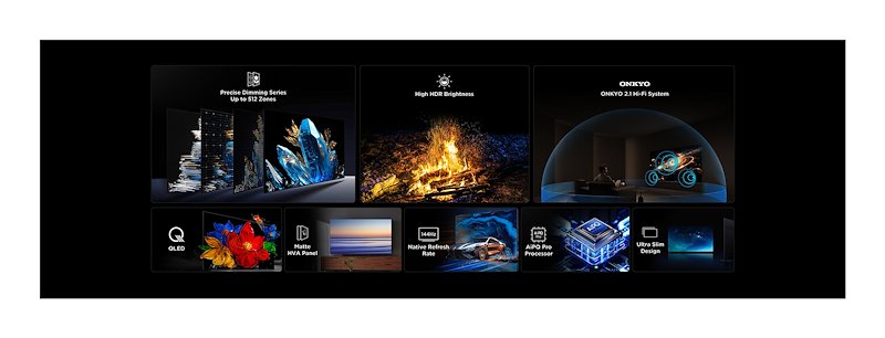 Tcl TV MINILED 55" 55c69k Metallico