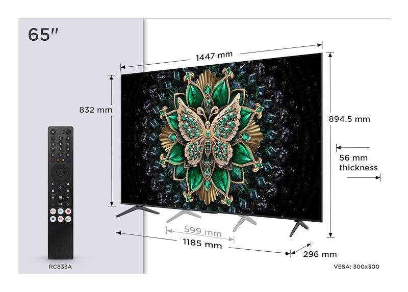 Tcl TV MINI LED 65" 65c69k Metallico