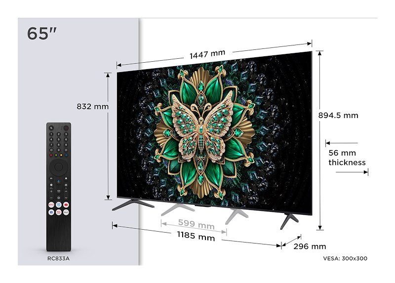 Tcl TV MINI LED 65" 65c69k Metallico