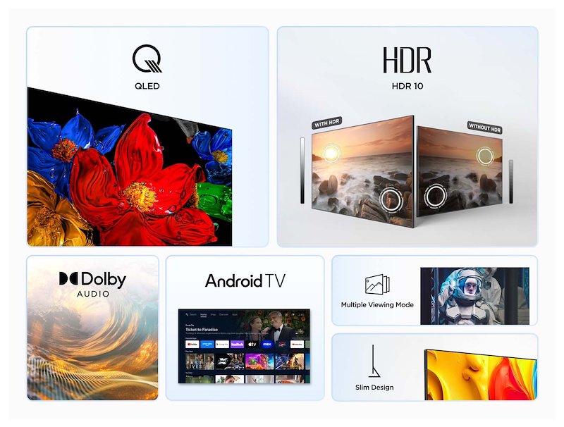 Tcl Tv qled 32" 32s49k Nero