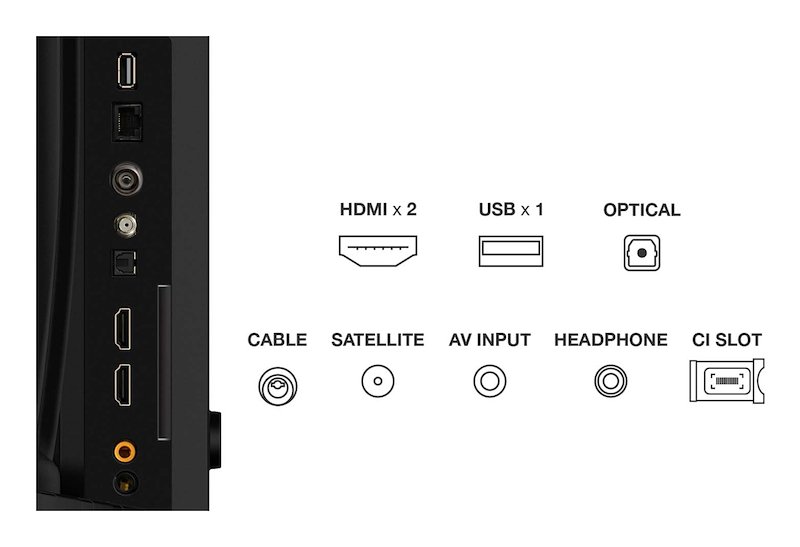 Tcl Tv qled 32" 32s49k Nero