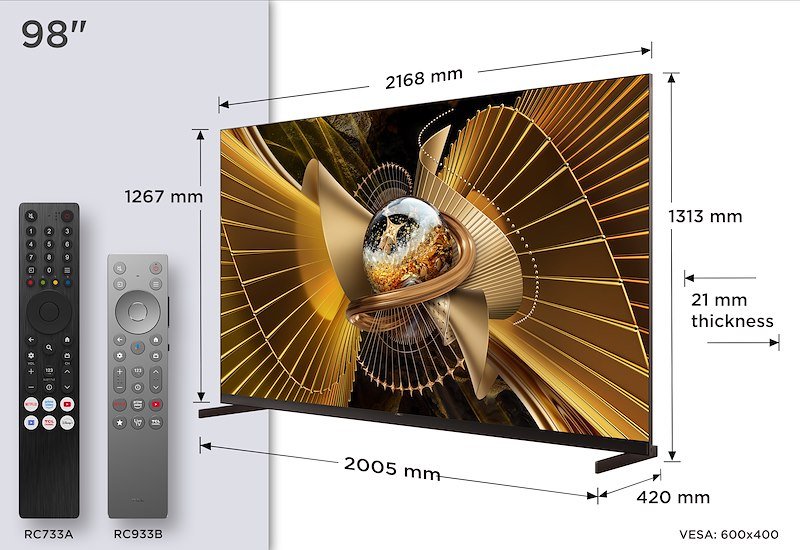 Tcl TV 98" SQD MINI LED 98x11l