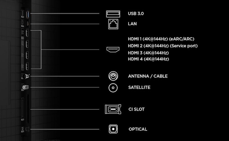 Tcl TV QLED 65" 65c8l nero