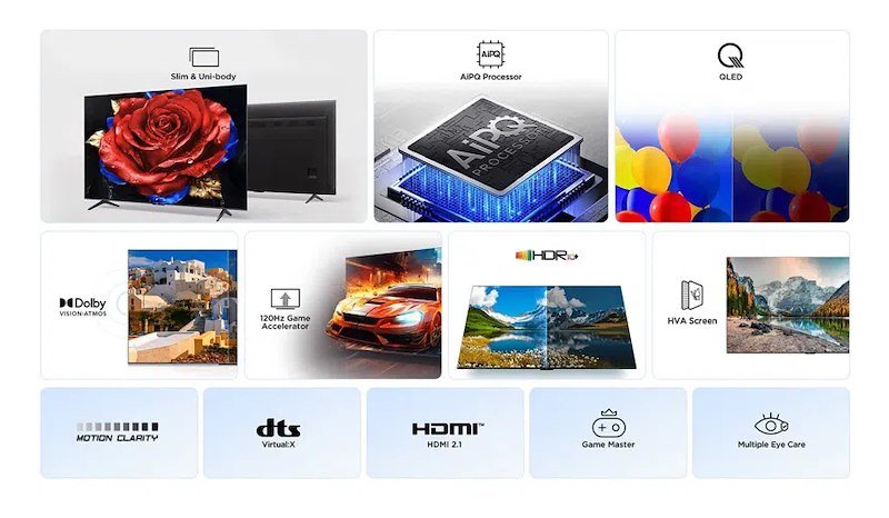 Tcl TV QLED 65" 65t69c Nero