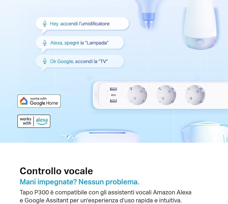 Tp-link Ciabatta MultiPresa WiFi Smart Tapo P300