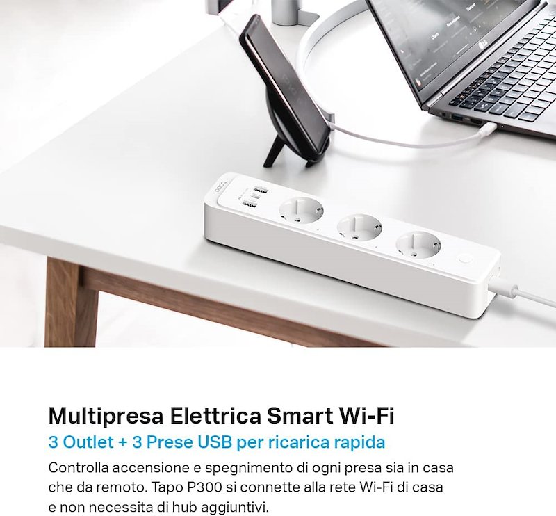 Tp-link Ciabatta MultiPresa WiFi Smart Tapo P300