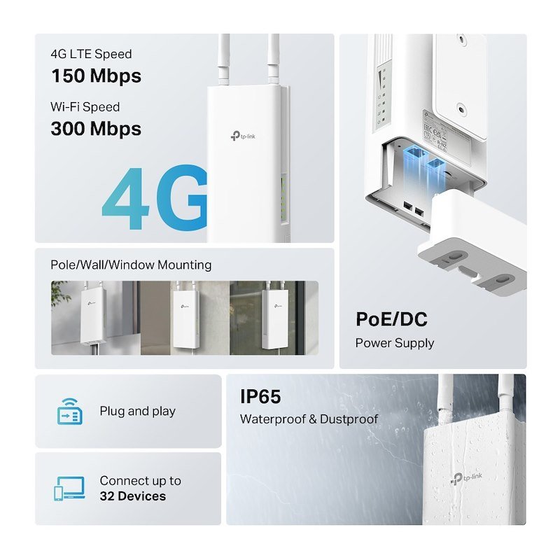 Tp-link Router Outdoor 300MBPS WIRELESS N 4G LTE ROUTER89