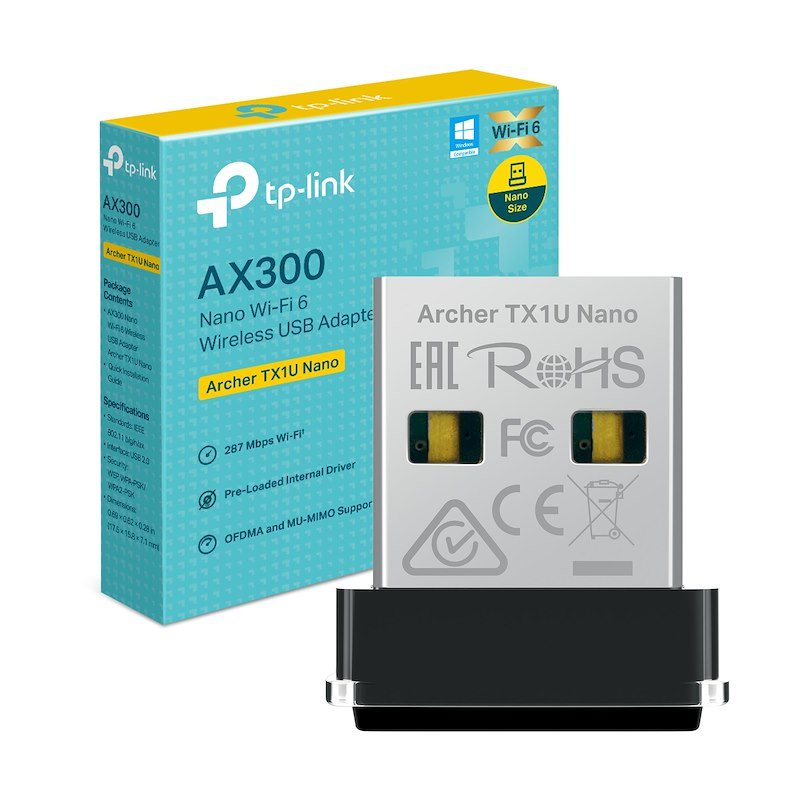 Tp-link Nano Adattatore USB Wi-Fi 6 AX300 Archer Tx1u Nano