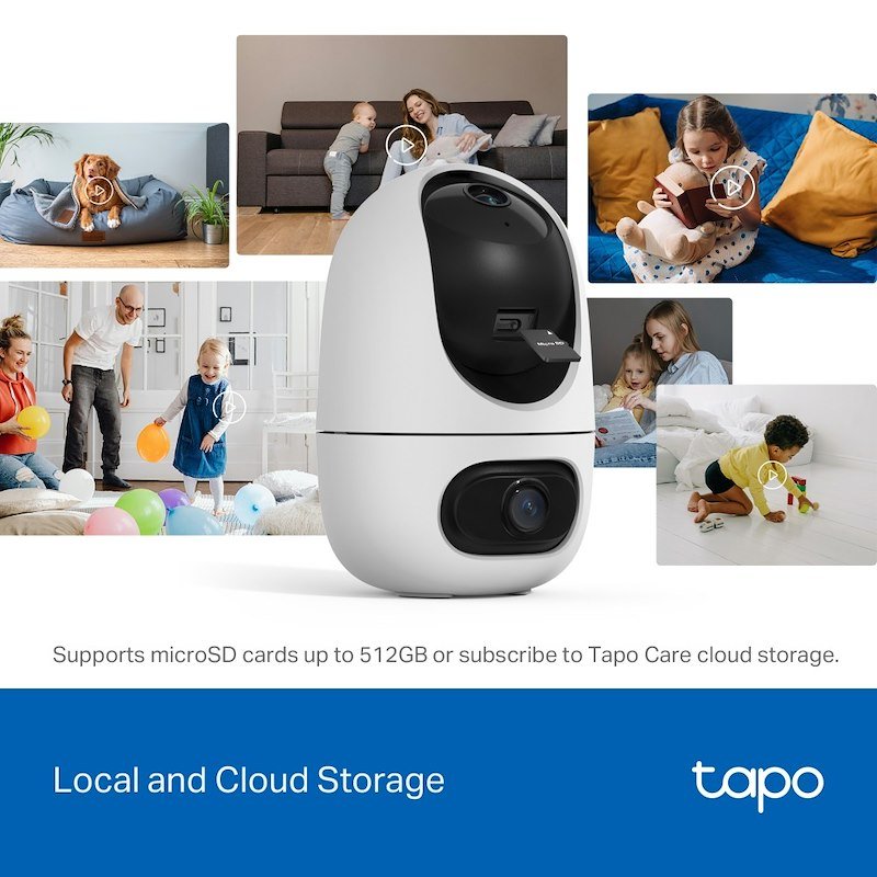 Tp-link Tapo C245d Telecamera Indoor 2K 3MP doppio obiettivo smart AI