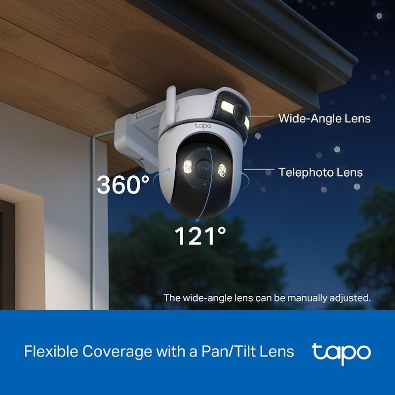 Tp-link Tc47 Telecamera di sicurezza Outdoor motorizzata con doppio obiettivo