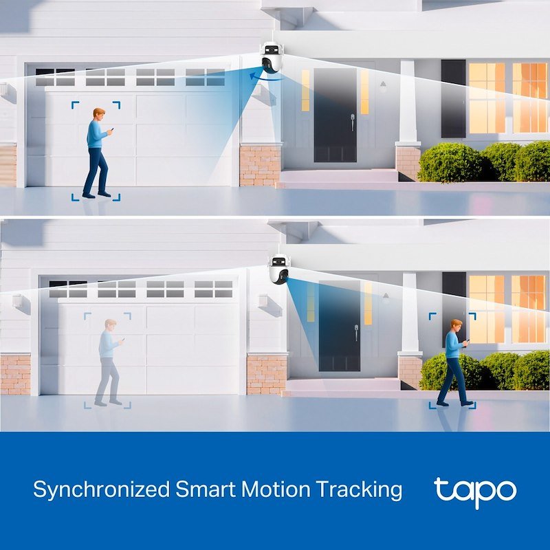 Tp-link Tc47 Telecamera di sicurezza Outdoor motorizzata con doppio obiettivo