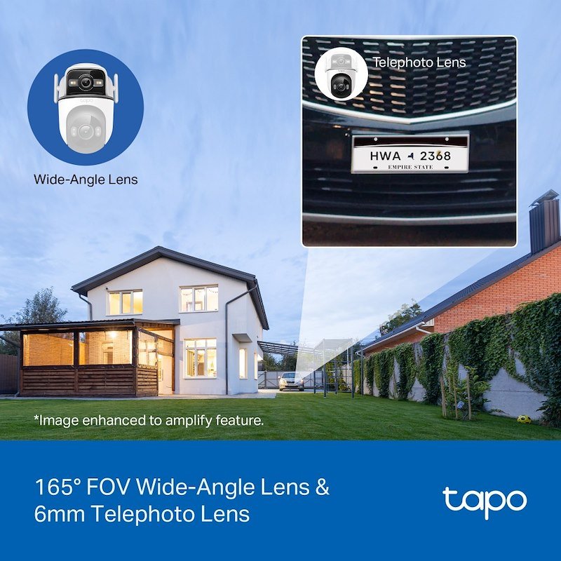 Tp-link Tc47 Telecamera di sicurezza Outdoor motorizzata con doppio obiettivo