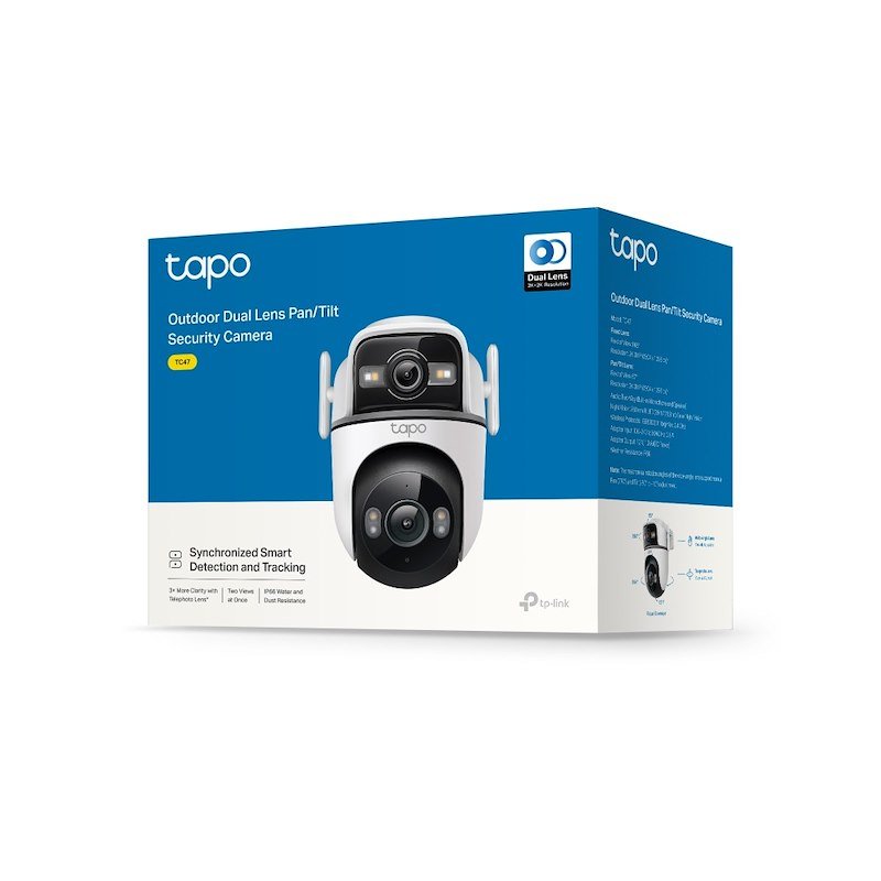 Tp-link Tc47 Telecamera di sicurezza Outdoor motorizzata con doppio obiettivo