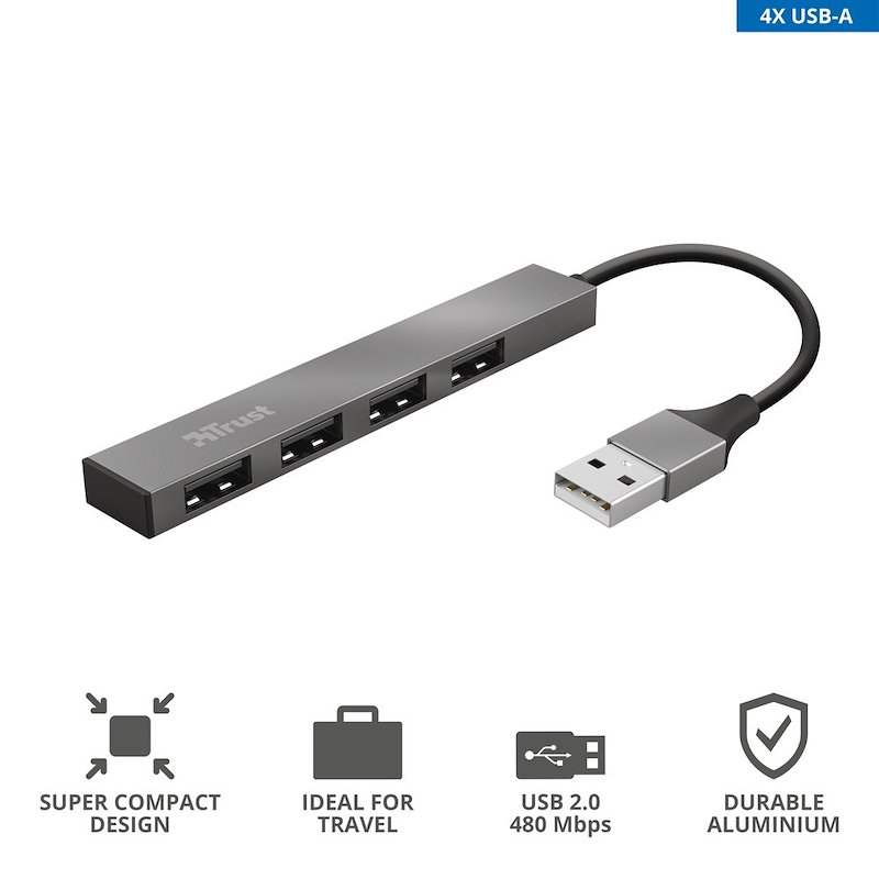Trust Hub con 4 porte USB - 23786