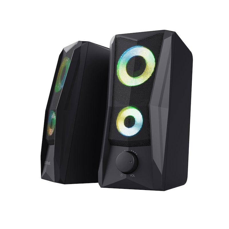 Trust Set di altoparlanti 2.0 GXT606B JAVV RGB SPEAKER SET Black/RGB