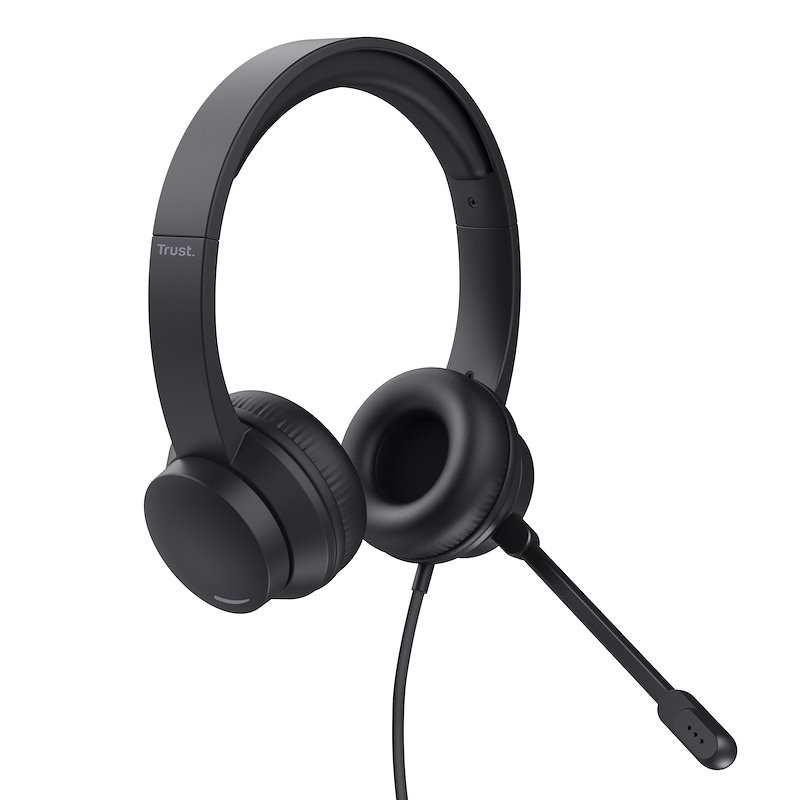 Trust AYDA USB PC HEADSET Black