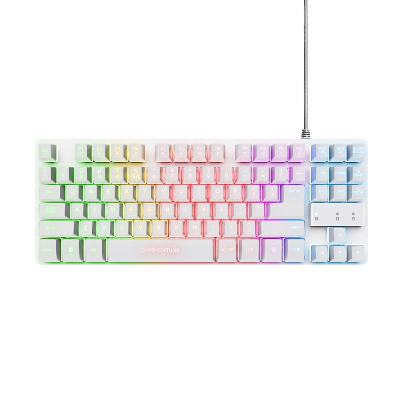 Trust Tastiera + Mouse Gxt794w 3-in-1 Bundle gaming White
