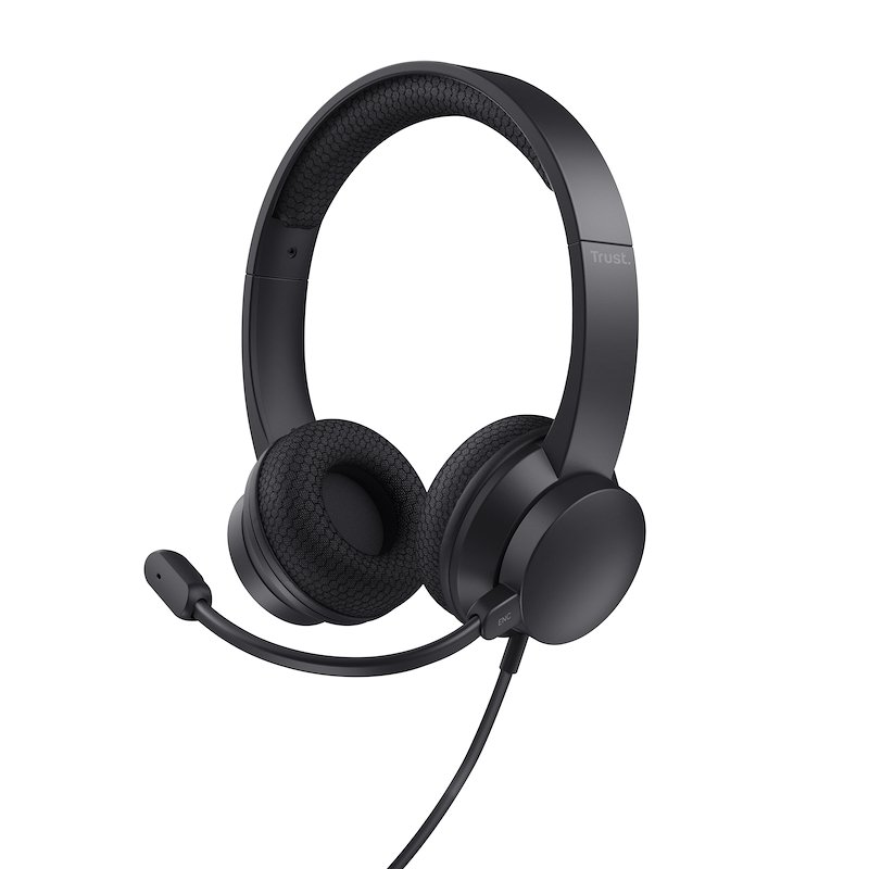 Trust Cuffie con Microfono 25089 Nero