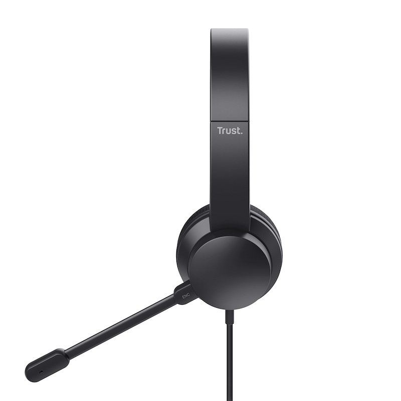Trust Cuffie con Microfono 25089 Nero