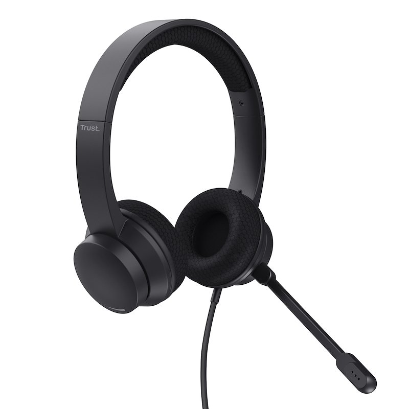 Trust Cuffie con Microfono 25089 Nero