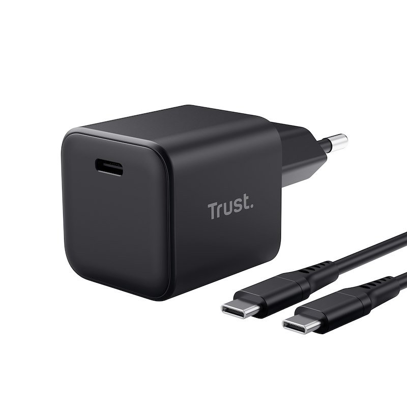 Trust MAXO 65W SMALL USB-C CHARGER BLK  26046