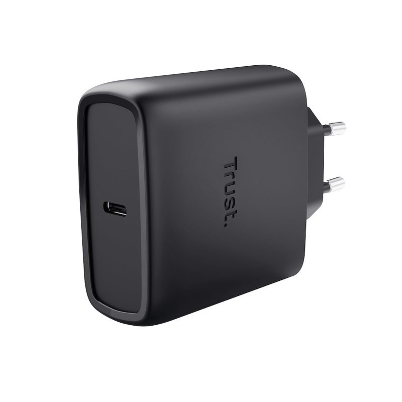 Trust Maxo Caricabatteria USB-C GaN da 65 W 25523 Black
