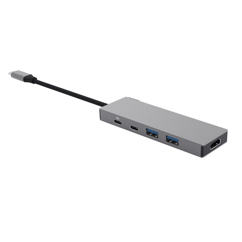 Trust Adattatore USB-C multiporta 5 in 1 DALYX Grigio