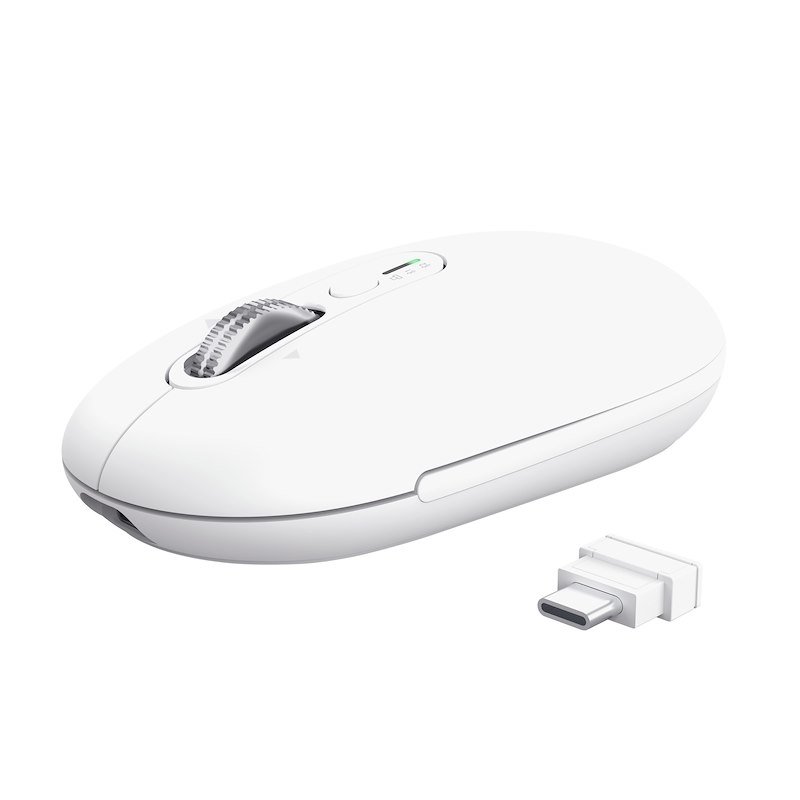 Trust Seron Mouse sottile multi-wireless e hyperscroll White