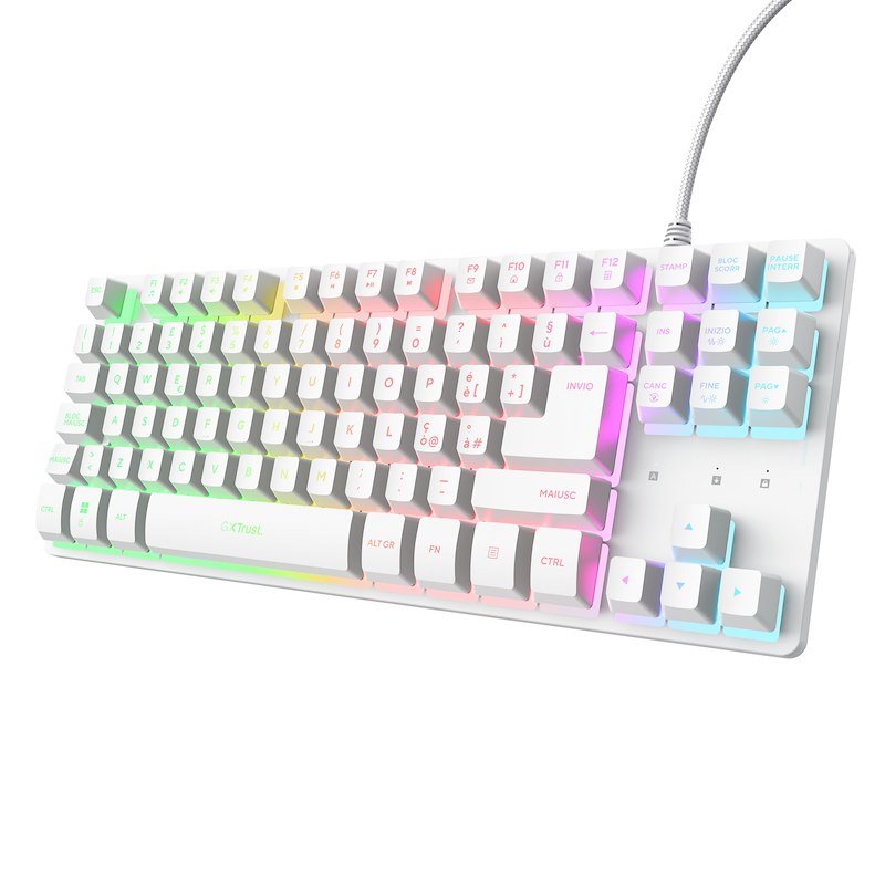 Trust Tastiera Gaming GXT 833 Thado TKL IT white