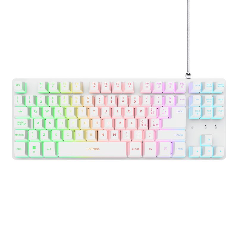 Trust Tastiera Gaming GXT 833 Thado TKL IT white