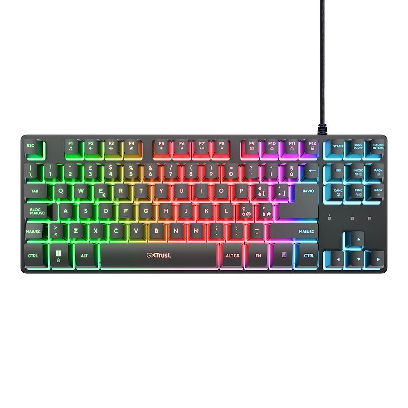 Trust Tastiera Gaming GXT 833 Thado TKL Nero