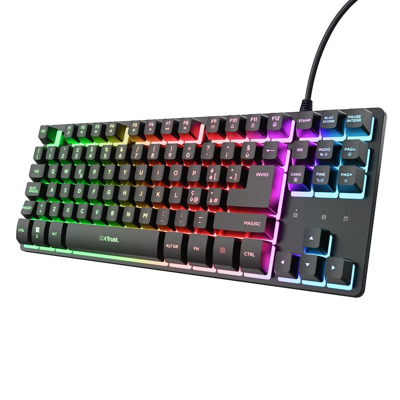 Trust Tastiera Gaming GXT 833 Thado TKL Nero