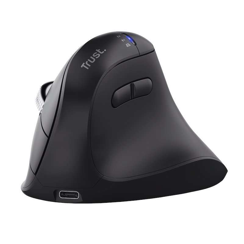 Trust Mouse ergonomico multi-wireless e hyperscroll Vyran 26107 Black