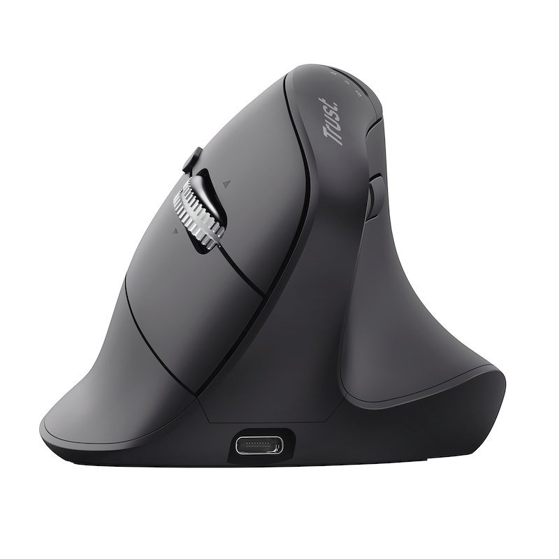 Trust Mouse ergonomico multi-wireless e hyperscroll Vyran 26107 Black