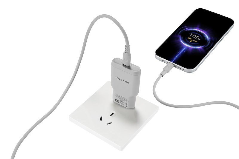 Tucano Caricabatterie Power Kit Usb-c 60W Grigio
