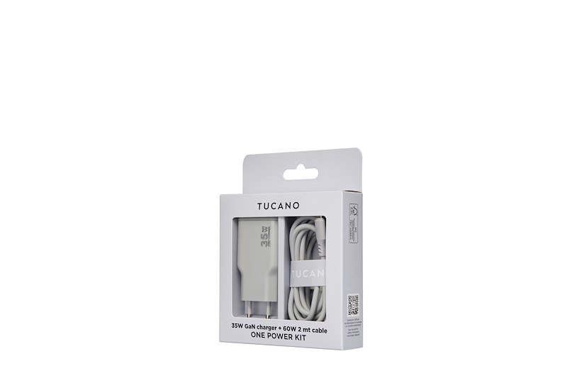 Tucano Caricabatterie Power Kit Usb-c 60W Grigio