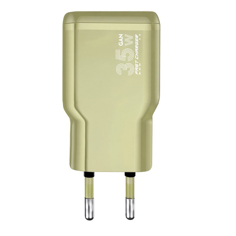 Tucano Caricabatterie One Power Kit 35w GaN Usb-c 60W Giallo