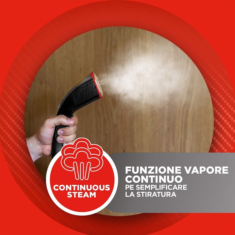Polti Vaporella Vertical Styler GSM100BL Nero/Rosso
