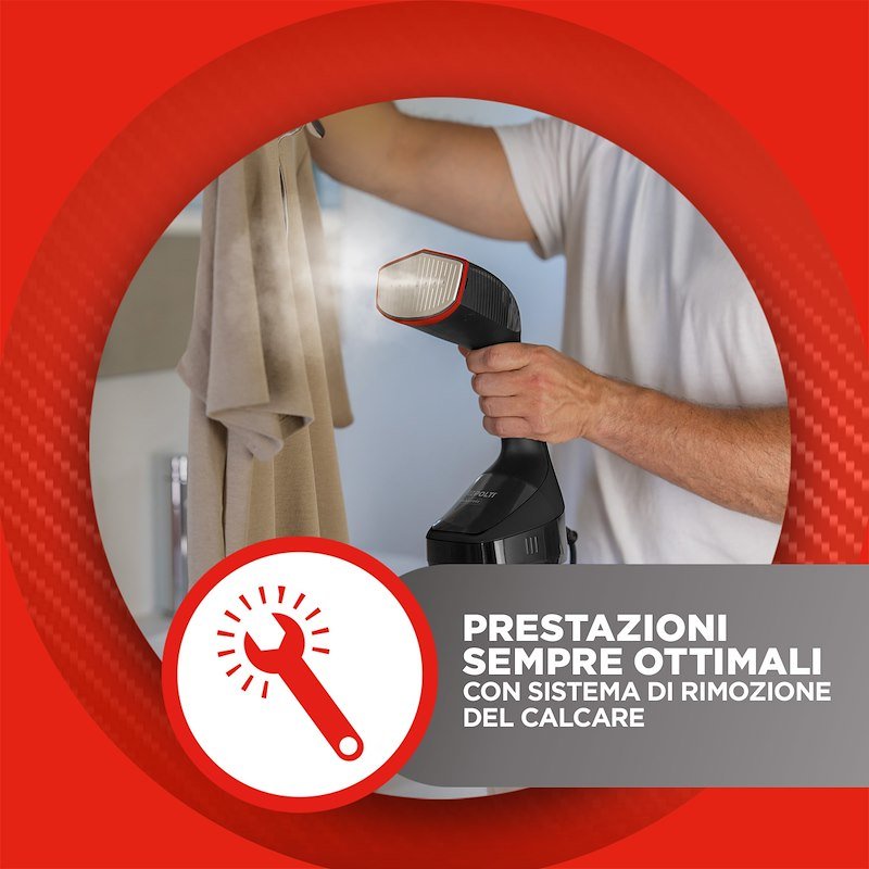 Polti Vaporella Vertical Styler GSM100BL Nero/Rosso
