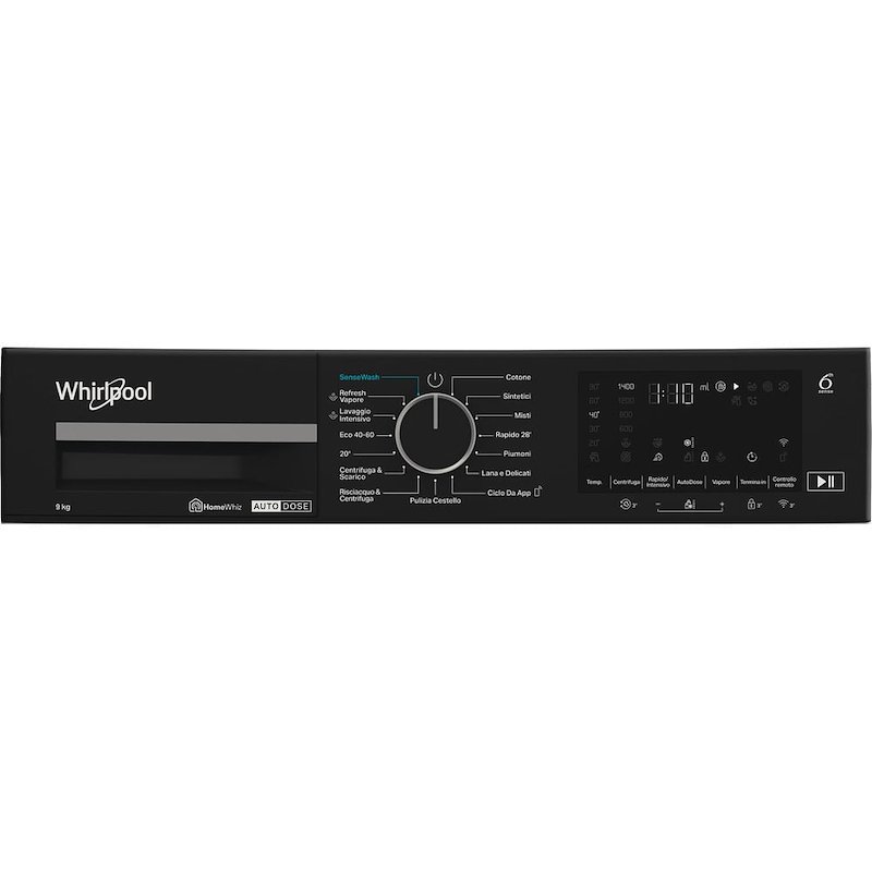 Whirlpool Lavatrice 9KG WPM 911W ADS IT Bianco