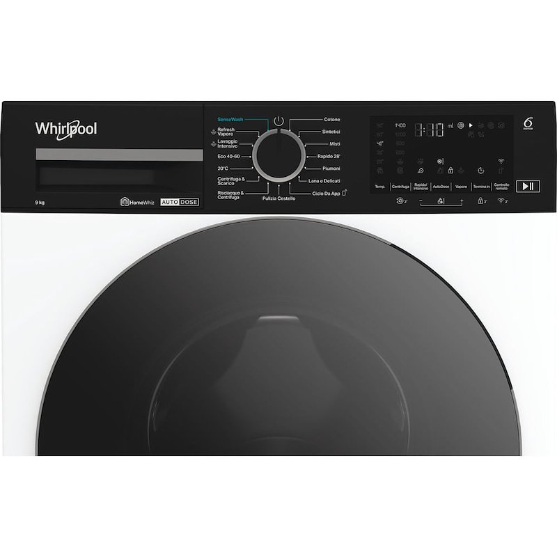 Whirlpool Lavatrice 9KG WPM 911W ADS IT Bianco