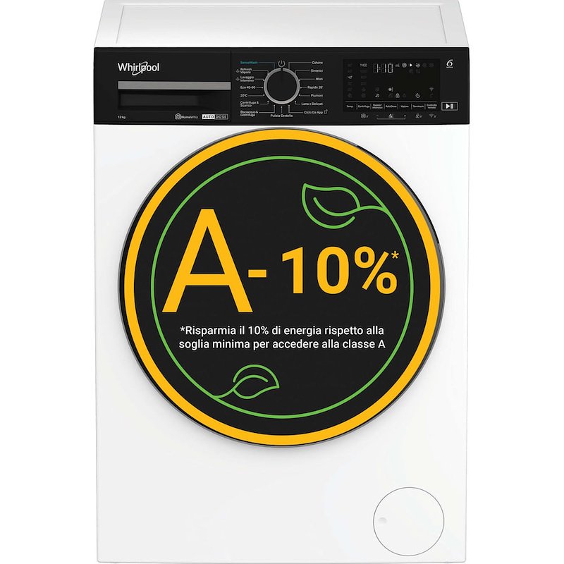 Whirlpool Lavatrici 12Kg WPM27WADSIT Bianco