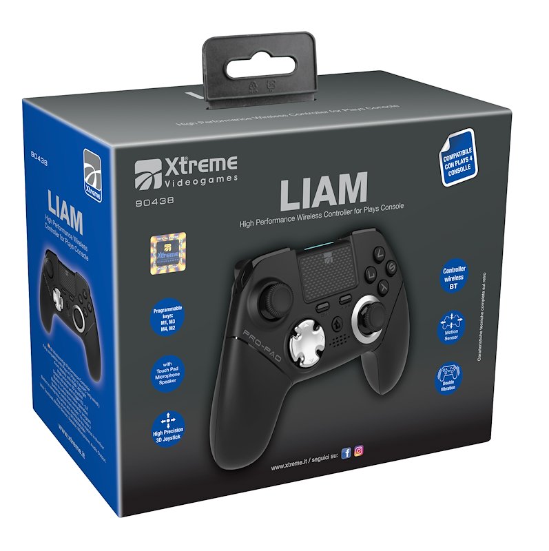 X-treme  Ariete Informatica controller wireless BT LIAM Plays 4/Plays 3 90438 nero