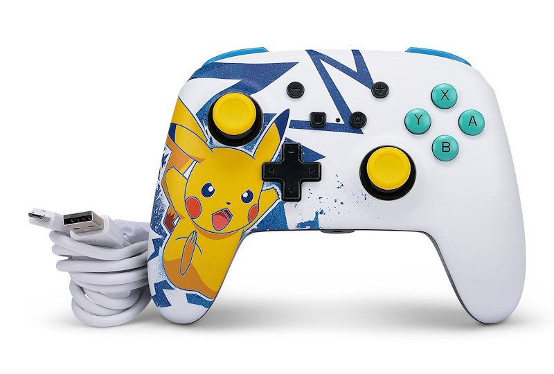 X-treme Enhanced Wireless Controller Pikachu High Voltage Bianco