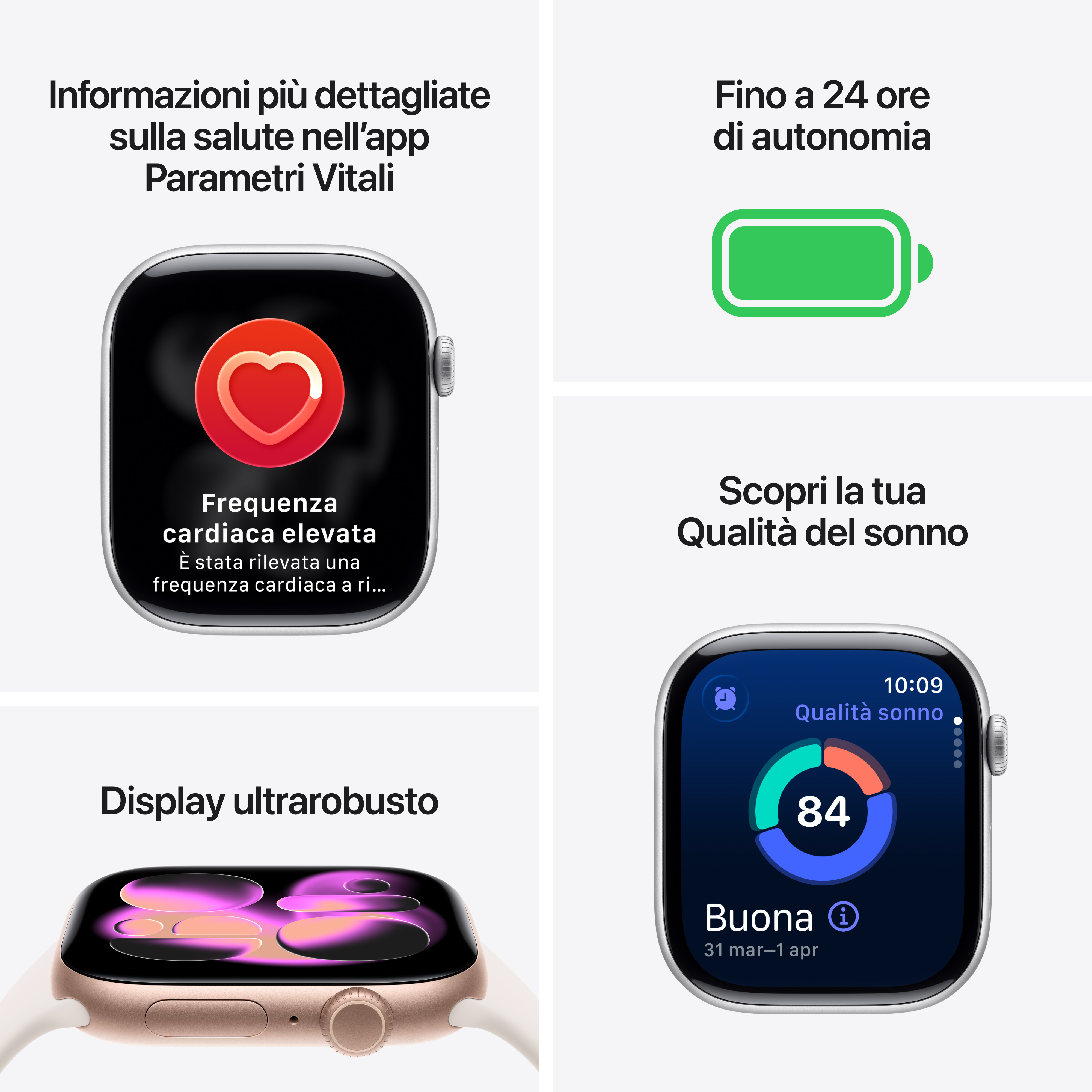 Apple Watch Series 11 46mm S/M GPS+Cellular Alluminio Argento