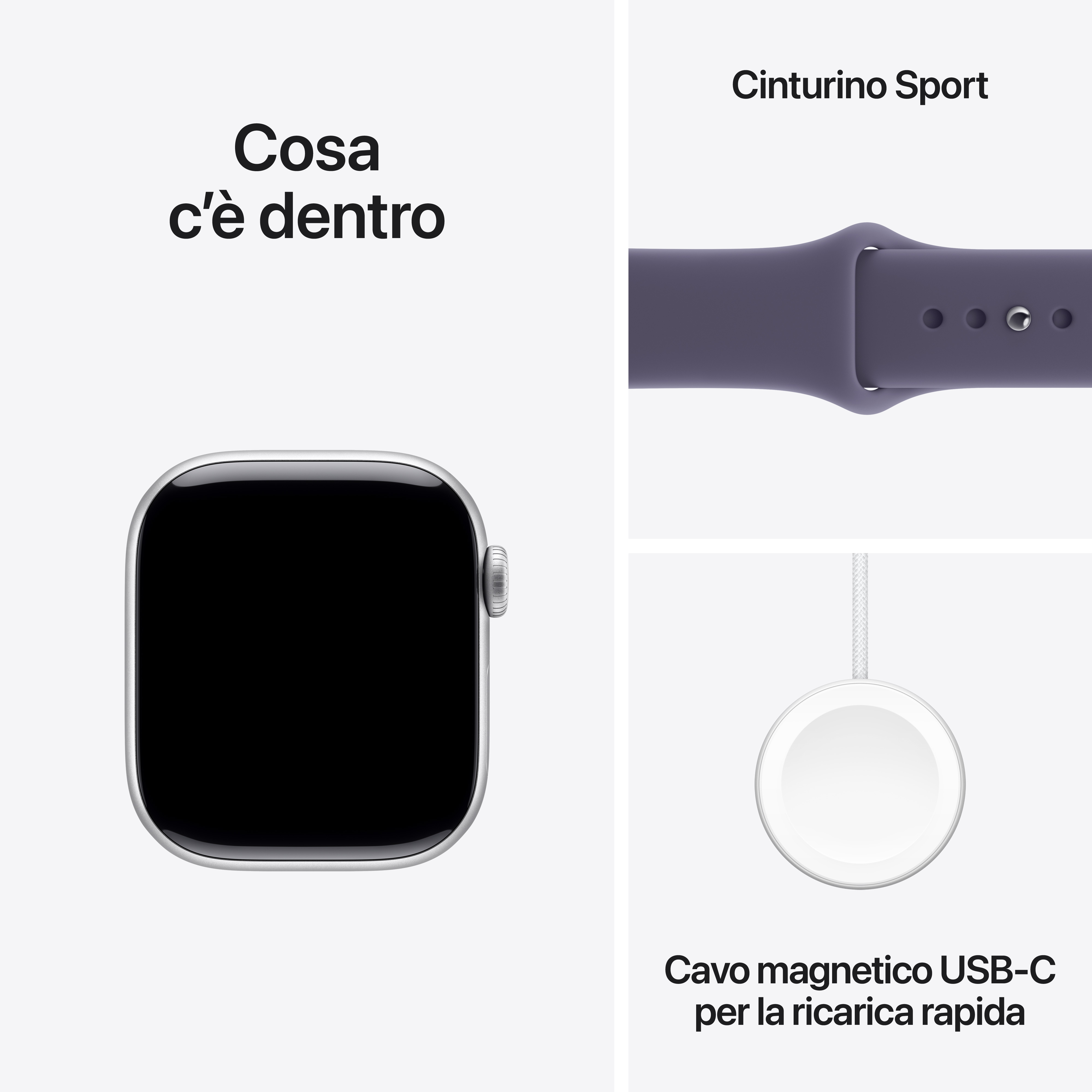 Apple Watch Series 11 42mm S/M GPS Alluminio Argento