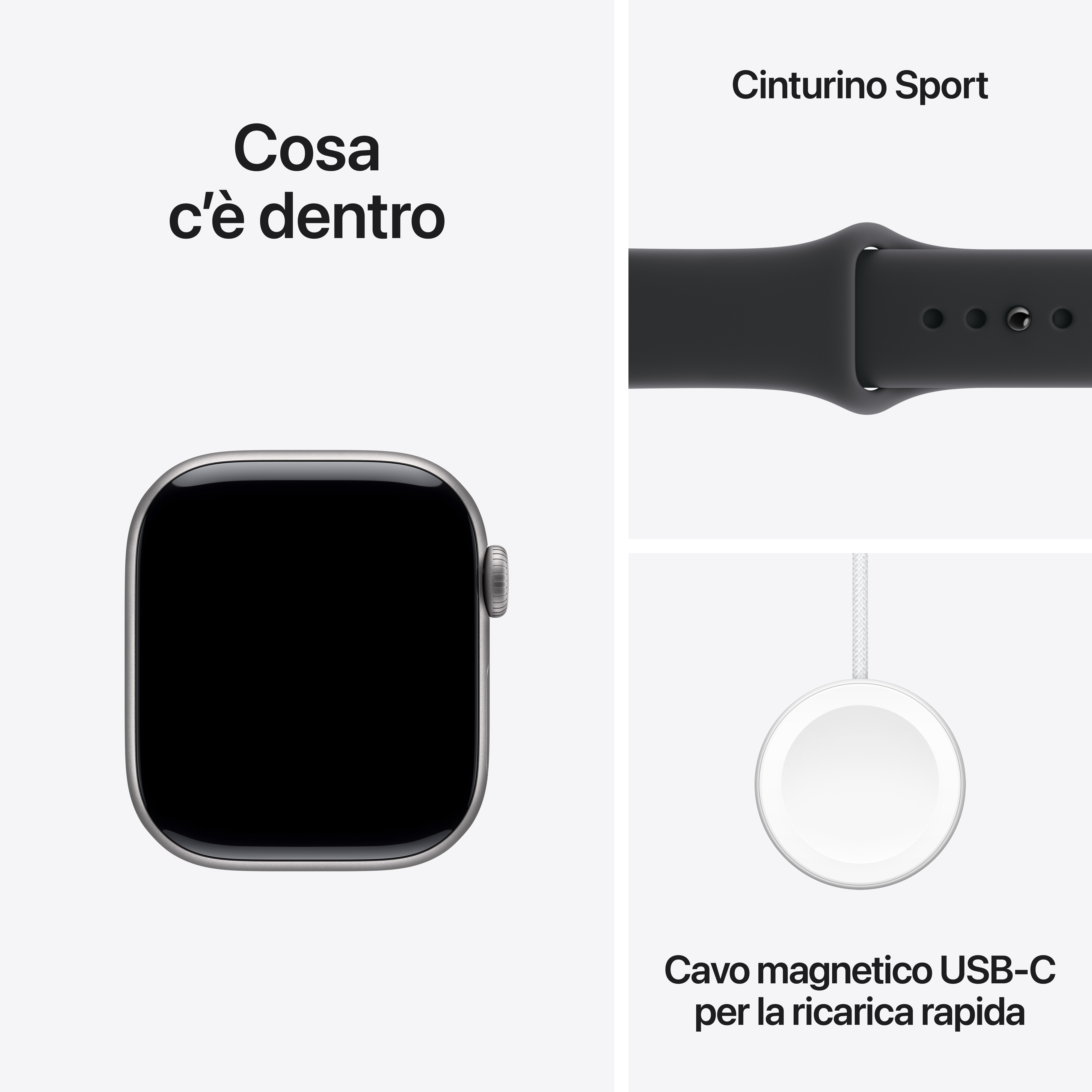 Apple Watch Series 11 46mm S/M GPS Alluminio Jet Black