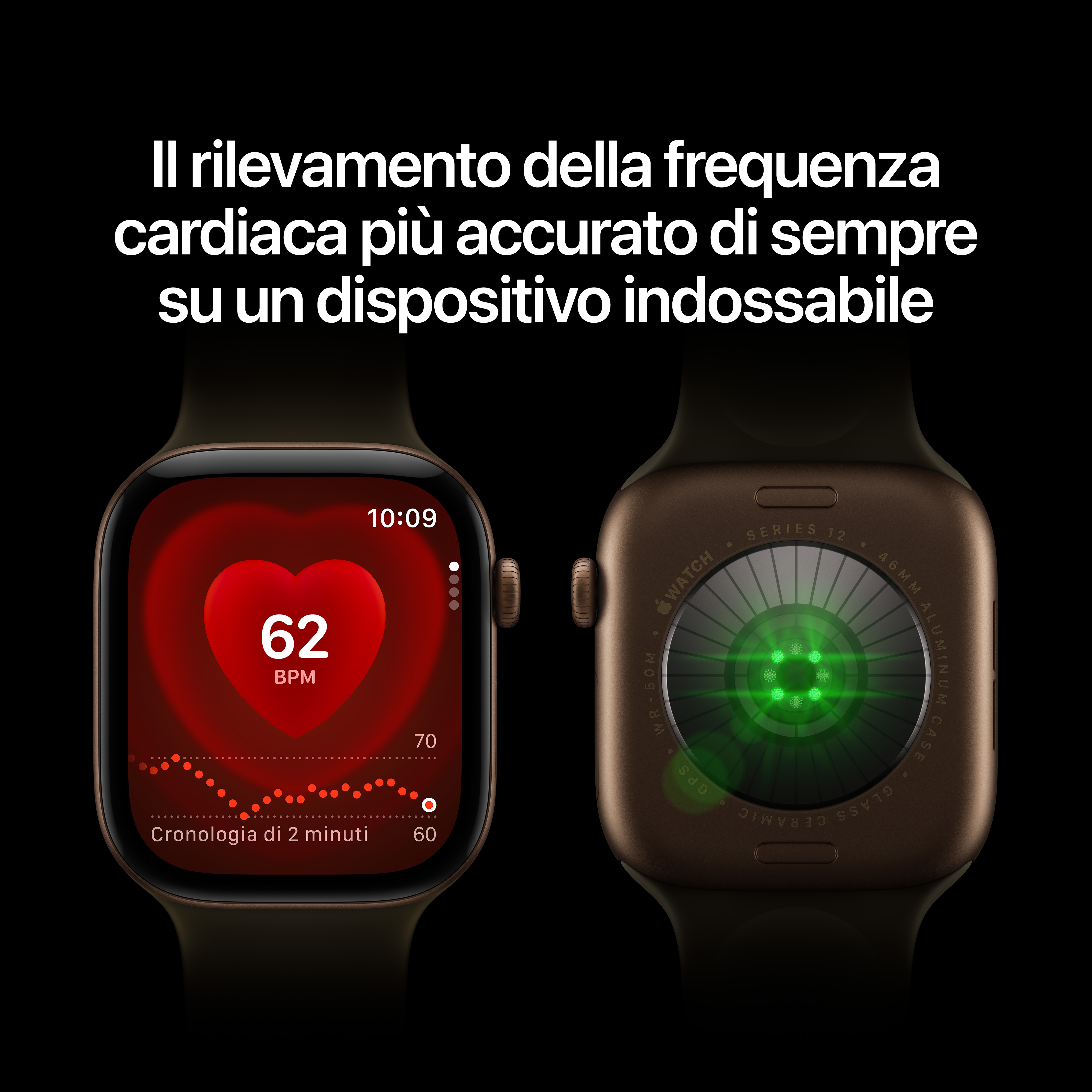 Apple Watch Series 12 GPS+Cellular 42MM S/M Cassa Alluminio Oro chiaro e Sport Band Sabbia