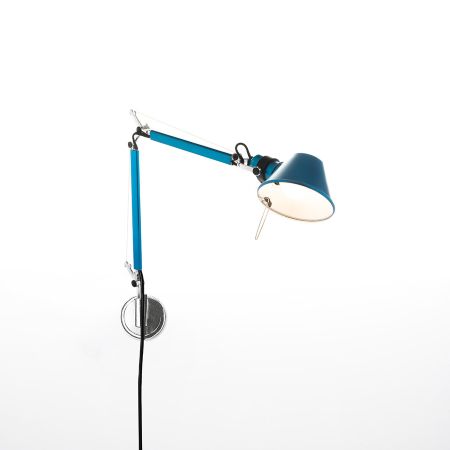 Artemide - Tolomeo Micro Parete Blu Anodizzato - Corpo Lampada